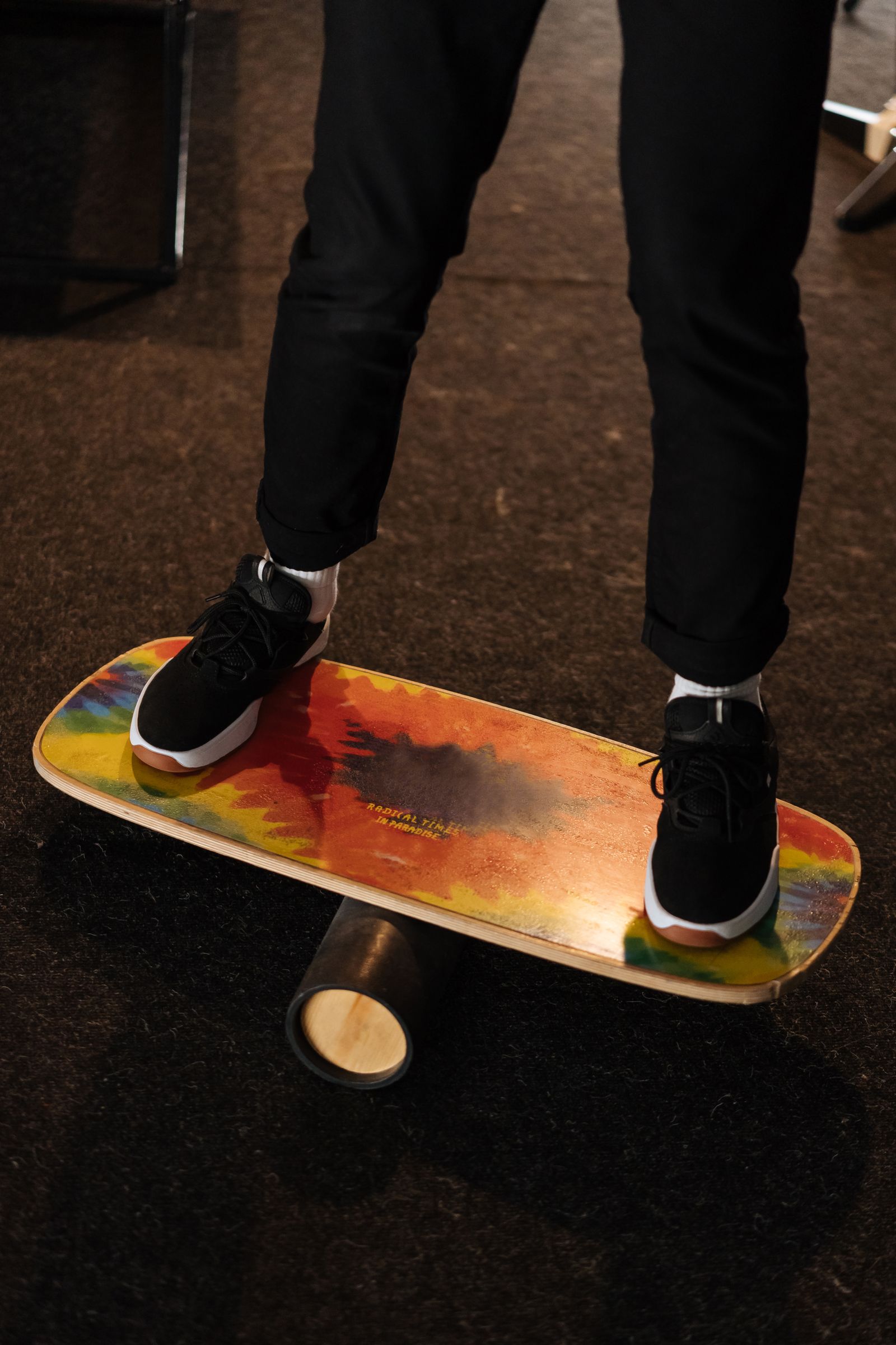 Nahaufnahme eines Balance-Boards